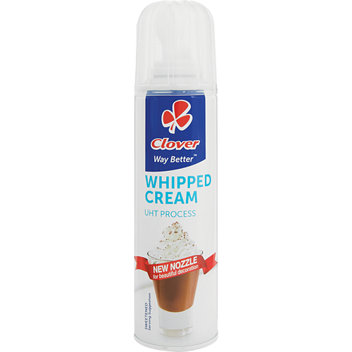 Cream UHT Dairy Whipped Clover 500ml