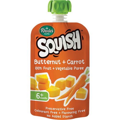 Rhodes Squish baby food - butternut & carrot 110ml