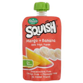 Rhodes Squish baby food - mango and banana 110ml
