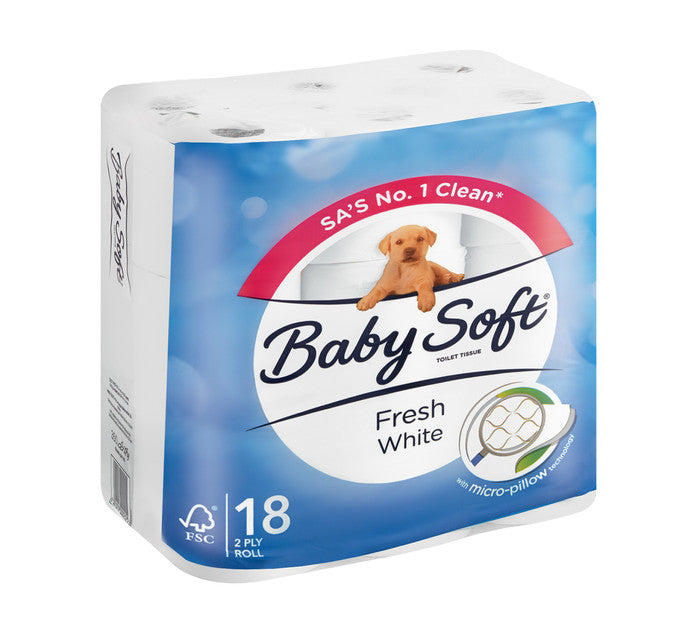 Baby Soft 2 Ply rolls 18