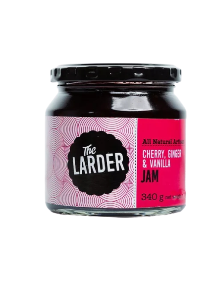The Larder cherry, ginger & vanilla jam 340g