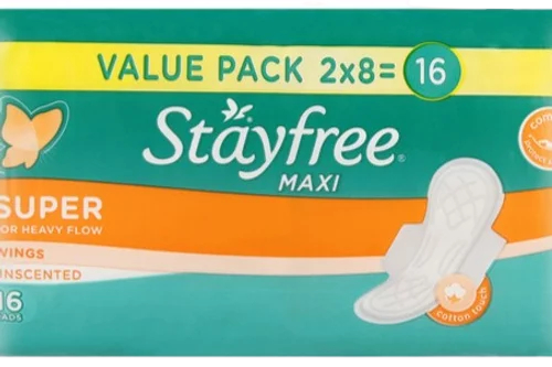 Stayfree maxi super pads x16