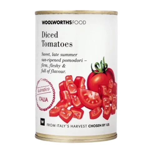 Woolworths food diced tomatoes