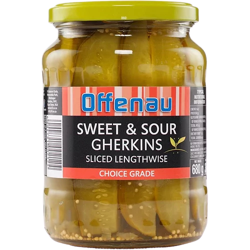 Offenau sweet & sour gherkins 680g