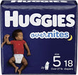 Huggies diapers size 5. 18s pack