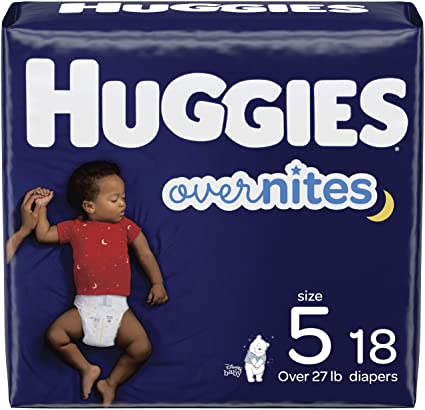 Huggies diapers size 5. 18s pack