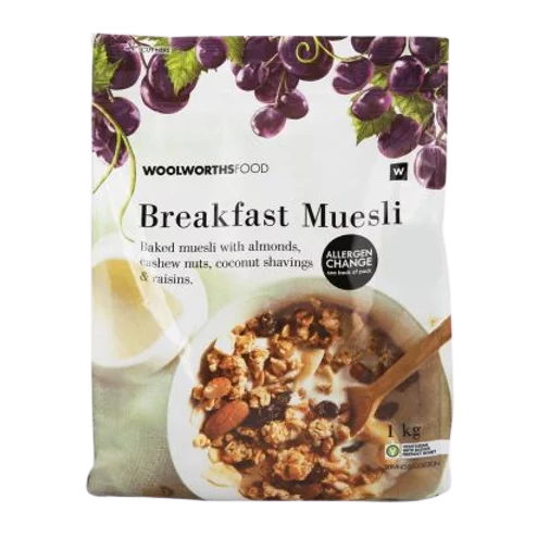 Woolworths Food Breakfast Muesli (1kg)