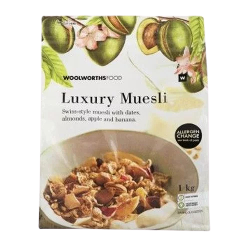 Woolworths food luxury muesli 1kg