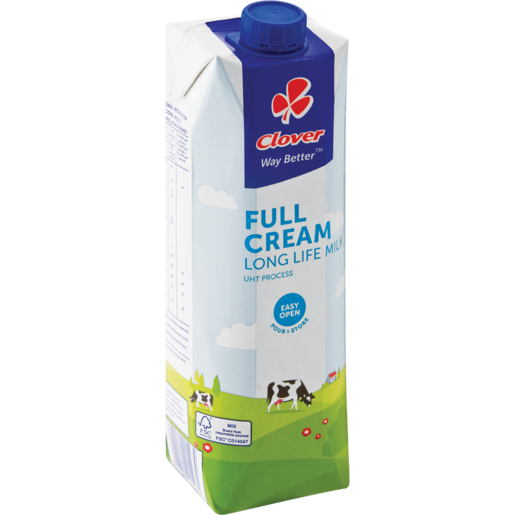 Clover Long Life Full Cream Milk 1L