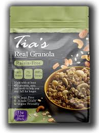 Tias granola raisin free